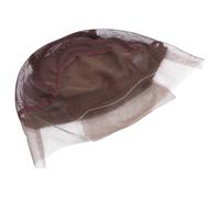 Maille Réglable Bonnet de Postiche, Respirant, Marron | Fabriquer une Postiche, Sangles Ajustables, Filet Souple et Confortable, Compatible Cheveux Courts ou Longs