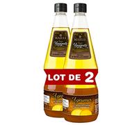 Maille Sauce Vinaigrette Agrumes, Vinaigre de Vin Blanc, Jus de Citron, Mandarine et Zeste de Citron 1L - Lot de 2