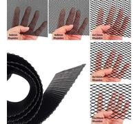 Maille universelle de calandre de voiture en alliage d'aluminium, insertion de calandre de pare-chocs, maille à trou rhombique 3x6mm 4x8mm 6x12mm 8x16mm, gril de radiateur de voiture 6X12mm