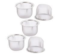 Mailles rondes acier inoxydable Épices Thé Théière crépine filtre 70mm 5pcs
