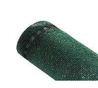 Brise-vue 100% - Vert/Noir - 300gr/m² - Boutonnières Vert/Noir 1.8m x 25m