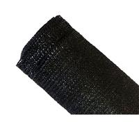 Maillestore Brise-Vue 90% - Noir - 185gr/m² - Boutonnières Noir 1.5m x 50m