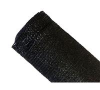 Maillestore Brise-Vue 90% - Noir - 185gr/m² - Boutonnières Noir 1.8m x 5m