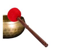 Maillet bol sonore - Outil de nettoyage d'énergie pour la méditation | Bâton en bois avec instrument de musique pour décoration d'intérieur, centre de bien-être, studio et espace de contemplation 28 x