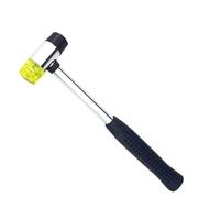 maillet caoutchouc Marteau en caoutchouc à double face de 25 mm for vitrerie, marteau en nylon avec tête ronde et poignée antidérapante, outil de bricolage