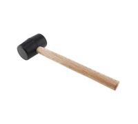 maillet caoutchouc Marteau en caoutchouc à manche rond en bois massif for installation de carrelage au sol(280MM)