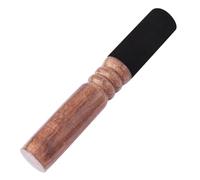 Maillet de bol chantant, fait à la main en bois de pêche, bouddhisme tibétain, maillet de méditation enveloppé de cuir, instruments de musique sonores pour la relaxation et la