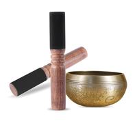 Maillet de bol chantant tibétain, bol sonore manuel en bois, bâton sonore de méditation pour carillon de Yoga de méditation bouddhiste 1 pièce