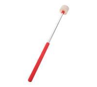 Maillet de Grosse Caisse en Feutre Rouge, Acier Inoxydable | Parade et Orchestre, Finition Polie, Identification Facile, Limite la Fatigue du Poignet, Lot Simple