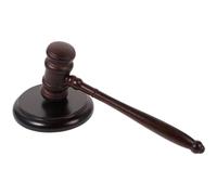 Maillet de marteau vente aux enchères en bois | Jeu de rôle for avocat, marteau en bois et bloc sonore(Color 01)