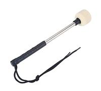 Maillet de Tambour, 32cm Percussion Mailloche Musicale, Maillet de Grosse Caisse, Baguette de Tambour de Basse Xylophone Marimba Instrument avec Tête en Feutre de Laine et Poignée en Acier Inoxydable