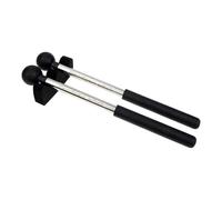 Maillet de Tambour à Languette Noir avec Manche Antidérapant | Tête en Caoutchouc, Accessoires de Percussion pour Instruments de Musique, avec Support de Maillet