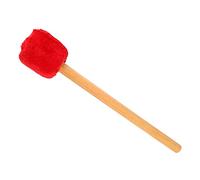 Maillet de Tambour à Tête en Feutre Doux, Maillet de Grosse Caisse avec Long Manche pour Batteur de Timbales de Xylophone (rouge)