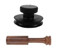 Maillet en Bois pour Bol Chantant Poignée à Ventouse en Caoutchouc | Outil D'aspiration pour Bol Sonore, Forte Capacité de Charge, Transport Facile, Protège le Bol Chantant