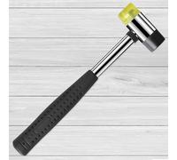 Maillet en caoutchouc 25 mm pour planche de vinyle Outils de sol Marteau | Maillet léger double face pour la fabrication de bijoux en cuir et revêtements de sol avec une poignée antidérapante pour des