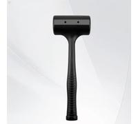 Maillet en caoutchouc avec poignée antidérapante en PVC et tête antichoc pour la construction, le sol, la maçonnerie - 90 mm, 110 mm, 128 mm - Noir (128 mm)