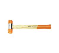 Beta Tools Maillet 1390 22 – battant en caoutchouc plastique diamètre 22 mm – manche en bois