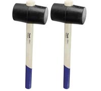 Maillet en caoutchouc noir 64mm (Lot de 2)