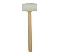 Maillet en caoutchouc noir, blanc avec manche en bois for installation de carrelage et de sol 260x80mm