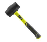 Ryobi Maillet en caoutchouc RHHM450 – 450 g – Manche en fibre de verre – Noir