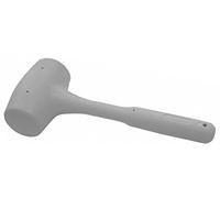 Maillet en caoutchouc pour carreleur corps recouvert entièrement en caoutchouc blanc. Âme en fer, manche ergonomique.