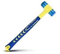 Maillet en caoutchouc souple de 25 mm, marteau amovible à double tête avec poignée ergonomique, marteau d'installation léger pour carrelage, assemblage de meubles, porte fenêtre