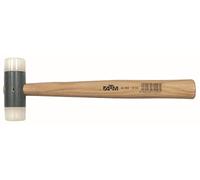 Maillet en nylon avec manche en bois, robuste et léger, idéal pour pétrir, frapper et ramollir les aliments en cuisine.