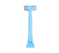 Maillet et coulis ergonomique 2 en 1 en caoutchouc pour bricolage et rénovation de la maison, poignée antidérapante pour pose de carrelage et installation de porte, bleu/noir