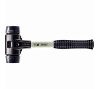 Maillet HALDER SIMPLEX Caoutchouc chargé avec boîtier en fonte malléable renforcée et manche en fibre de verre - D=40 mm - 3702.040
