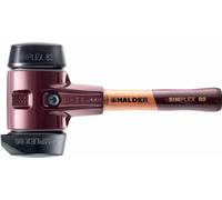 Maillet HALDER SIMPLEX Caoutchouc chargé, avec pied intégré / avec boîtier en fonte malléable et manche en bois de haute qualité - D=80 mm - Manche extra-court - 3022.282 G