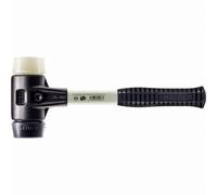 Maillet HALDER SIMPLEX Caoutchouc chargé / nylon avec boîtier en fonte malléable renforcée et manche en fibre de verre - D=50 mm - 3728.050