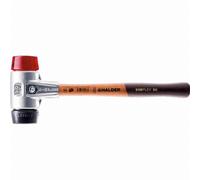 Maillet HALDER SIMPLEX Caoutchouc chargé / plastique avec boîtier en aluminium et manche en bois - D=60 mm - 3126.060