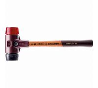 Maillet HALDER SIMPLEX Caoutchouc chargé / plastique avec boîtier en fonte malléable et manche en bois - D=30 mm - 3026.030