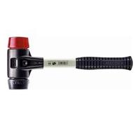 Maillet HALDER SIMPLEX Caoutchouc chargé / plastique avec boîtier en fonte malléable renforcée et manche en fibre de verre - D=40 mm - 3726.040