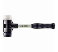 Maillet HALDER SIMPLEX Caoutchouc chargé / superplastique avec boîtier en fonte malléable renforcée et manche en fibre de verre - D=50 mm - 3727.050 G