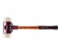 Maillet HALDER SIMPLEX Nylon avec boîtier en fonte malléable et manche en bois - D=60 mm - 3008.060