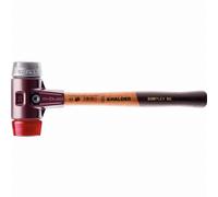Maillet HALDER SIMPLEX Plastique / métal doux avec boîtier en fonte malléable et manche en bois - D=60 mm - 3069.060