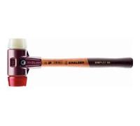 Maillet HALDER SIMPLEX Plastique / nylon avec boîtier en fonte malléable et manche en bois - D=30 mm - 3068.030 G