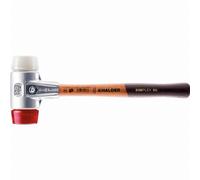 Maillet HALDER SIMPLEX Plastique / superplastique avec boîtier en aluminium et manche en bois - D=50 mm - 3167.050