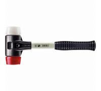 Maillet HALDER SIMPLEX Plastique / superplastique avec boîtier en fonte malléable renforcée et manche en fibre de verre - D=60 mm - 3767.060
