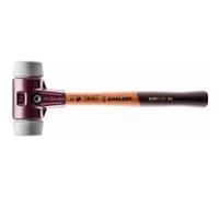 Maillet HALDER SIMPLEX TPE moyen avec boîtier en fonte malléable et manche en bois - D=60 mm - 3003.060