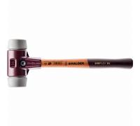 Maillet HALDER SIMPLEX TPE moyen avec boîtier en fonte malléable et manche en bois - D=80 mm - 3003.080