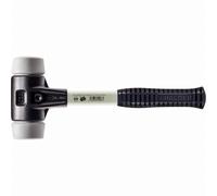 Maillet HALDER SIMPLEX TPE moyen avec boîtier en fonte malléable renforcée et manche en fibre de verre - D=50 mm - 3703.050