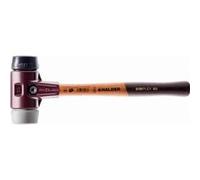 Maillet HALDER SIMPLEX TPE moyen / caoutchouc chargé avec boîtier en fonte malléable et manche en bois - D=30 mm - 3023.030