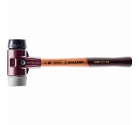 Maillet HALDER SIMPLEX TPE moyen / caoutchouc chargé avec boîtier en fonte malléable et manche en bois - D=60 mm - 3023.060