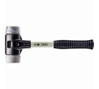 Maillet HALDER SIMPLEX TPE moyen / métal doux avec boîtier en fonte malléable renforcée et manche en fibre de verre - D=40 mm - 3739.040