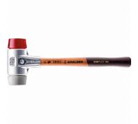 Maillet HALDER SIMPLEX TPE moyen / plastique avec boîtier en aluminium et manche en bois - D=30 mm - 3136.030
