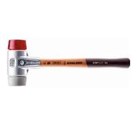 Maillet HALDER SIMPLEX TPE moyen / plastique avec boîtier en aluminium et manche en bois - D=50 mm - 3136.050 G