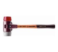 Maillet HALDER SIMPLEX TPE moyen / plastique avec boîtier en fonte malléable et manche en bois - D=60 mm - 3036.060 G