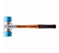 Maillet HALDER SIMPLEX TPE souple avec boîtier en aluminium et manche en bois de haute qualité - D=50 mm - 3101.051
